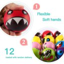 12PCS Monster Expression Stress Relief Sponge Foam Balls Hand Squeeze Toys