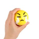 Yellow Facial Expression Stress Relief Sponge Foam Balls Hand Squeeze Toy