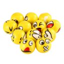 Yellow Facial Expression Stress Relief Sponge Foam Balls Hand Squeeze Toy