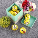 Yellow Facial Expression Stress Relief Sponge Foam Balls Hand Squeeze Toy