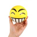 Yellow Facial Expression Stress Relief Sponge Foam Balls Hand Squeeze Toy