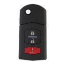 Folding 3 Button Remote Flip Key Fob Shell Case for Mazda 3 5 6 RX-8 CX-7