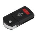 Folding 3 Button Remote Flip Key Fob Shell Case for Mazda 3 5 6 RX-8 CX-7