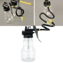 250ML High-pressure Machine Oil Pot With 25CM Flexible Hose Transparent Tiler