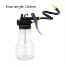 250ML High-pressure Machine Oil Pot With 25CM Flexible Hose Transparent Tiler