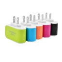 Universal Candy Color 3USB Charger Travel Wall Charger Adapter EU Plug