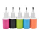 Universal Candy Color 3USB Charger Travel Wall Charger Adapter EU Plug