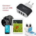 Universal Candy Color 3USB Charger Travel Wall Charger Adapter EU Plug