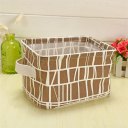 Fabric Storage Basket Box Home Supplies Sundries Container Holder Desktop