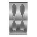 Stainless Steel Toothbrush Wall Mounted Toothbrush Holder With 2 Holes Rack