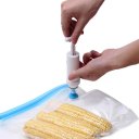 5pcs Food Saver Vacuum Zipper Bags Fresh Saving Bags For Fish Vegetables Fruit