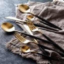 Stainless Steel Dinnerware Set Luxurious Cutlery Set Fork Knife Spoons Suit