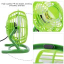 816 4" Desktop Fan USB Power Supply 2 Speeds Mini Portable Fan Green