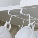 Multifunctional Kitchen Storage Rack Nails Free Cupboard Hang Cup Dishes Racks