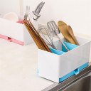 Kitchen Chopsticks Spoon Box Draining Water Dishes Sponge Fork Holder Rack