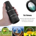 16x52 High Definition Compact Monocular Zoom Telescope Scope Coating Lenses