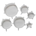 6PCS/Set Food Grade Silicon Lids Universal Stretch Lid-bowl Food Saver Cover