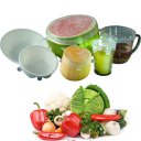 6PCS/Set Food Grade Silicon Lids Universal Stretch Lid-bowl Food Saver Cover