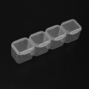 Transparent 28 Slots Jewelry Storage Box Case Nail Art Beads Tools Organizer