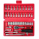 Car Repair Tool 46pcs/box Socket Set Ratchet Torque Wrench Combo Tools