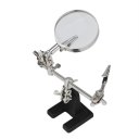 60mm 5x Magnifying Glass Clamp Tool Desktop Electronic Maintenance Soldering