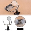 60mm 5x Magnifying Glass Clamp Tool Desktop Electronic Maintenance Soldering