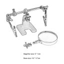 60mm 5x Magnifying Glass Clamp Tool Desktop Electronic Maintenance Soldering