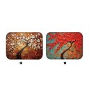 Soft Coral Fleece Tree Anti Slip Bedroom Bathroom Floor Door Carpet Mat Pad