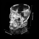 Transparent Skull Head Shot Glass Cup for Vodka Whiskey Wine Home Drinking Cup