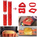 Nonstick 4Pcs Set Silicone DIY Cake Mold Baking Tools Kitchen Accessories