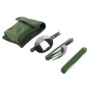 Portable Folding Camping Tool Outdoor Tableware Folding Fork Spoon Knife