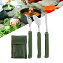 Portable Folding Camping Tool Outdoor Tableware Folding Fork Spoon Knife