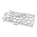 Non-Slip 3D Cobblestone Solid Color Home Kitchen Bathroom Carpet Floor Mats