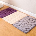 Non-Slip 3D Cobblestone Solid Color Home Kitchen Bathroom Carpet Floor Mats