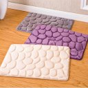 Non-Slip 3D Cobblestone Solid Color Home Kitchen Bathroom Carpet Floor Mats