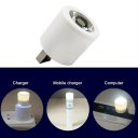 Mini USB Handy Powerful LED Flashlight Chargeable Torch Astigmatism Lamp