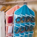 Large Capacity 16 Grids Wardrobe Hanging Organizer Bras Socks Storage Bag