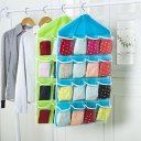 Large Capacity 16 Grids Wardrobe Hanging Organizer Bras Socks Storage Bag