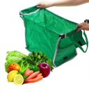 Large Capacity Green Non-woven Fabric Shopping Bag Foldable Reusable Bags