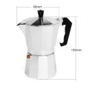 Aluminum 8-Angle Moka Espresso Cup Continental Moka Percolator Pot 3cup/6cup