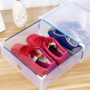 Metal Frame Candy Color Shoe Storage Box Transparent Plastic Drawer Design