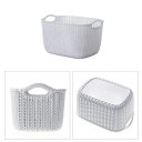 Plastic Weaving Rattan Basket Multifunction Bathroom Shower Storage Basket