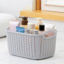 Plastic Weaving Rattan Basket Multifunction Bathroom Shower Storage Basket