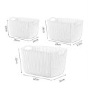 Plastic Weaving Rattan Basket Multifunction Bathroom Shower Storage Basket