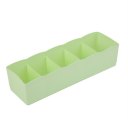 Five Grids Multifunction Underwear Socks Tiny Things Storage Box Plastic Finishing Box Drawer Desk Bed Cabinet