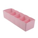 Five Grids Multifunction Underwear Socks Tiny Things Storage Box Plastic Finishing Box Drawer Desk Bed Cabinet