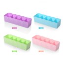 Five Grids Multifunction Underwear Socks Tiny Things Storage Box Plastic Finishing Box Drawer Desk Bed Cabinet