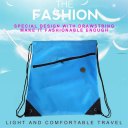 Universal Drawstring Bag Schoolbag Backpack PE Gym Sports Swim Bag With Zipper