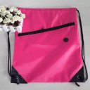 Universal Drawstring Bag Schoolbag Backpack PE Gym Sports Swim Bag With Zipper