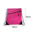 Universal Drawstring Bag Schoolbag Backpack PE Gym Sports Swim Bag With Zipper